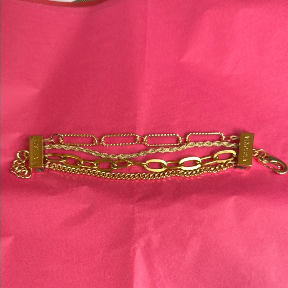 Victoria Emerson Gold Multi-Chain Bracelet